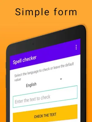 Spell checker android App screenshot 0