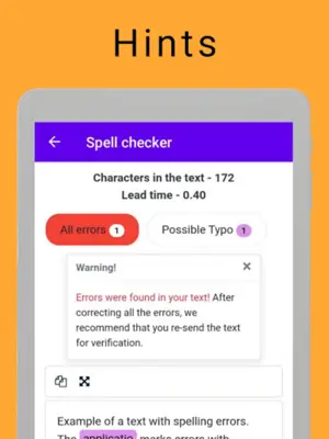 Spell checker android App screenshot 2